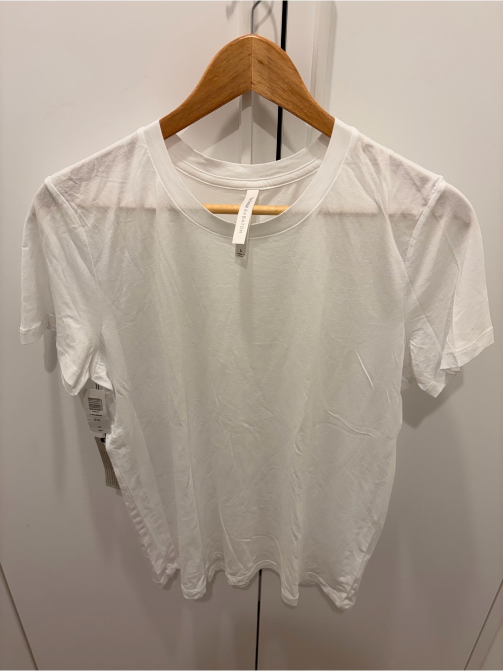 Babaton Classic White Short Sleeve Crew Tee